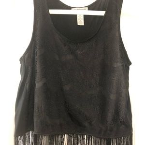 Crop top with tassels
